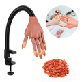 Mano Articulada para Práctica de uñas