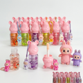 Brillo Labial Frutal con Charm Kawaii y Llavero